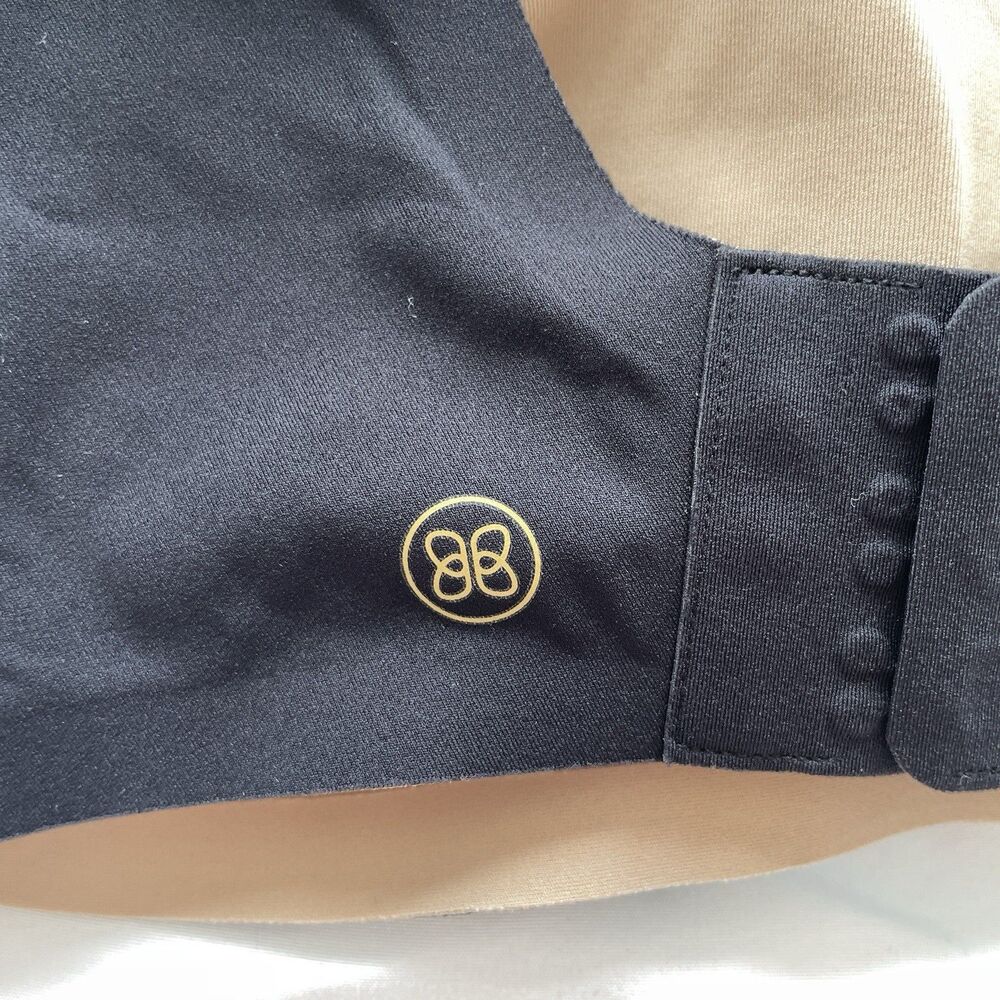 NWOT Honeylove Crossover VNeck Wireless Bra Black Mesh Adjustable Size S 32B-34C - Picture 6 of 10